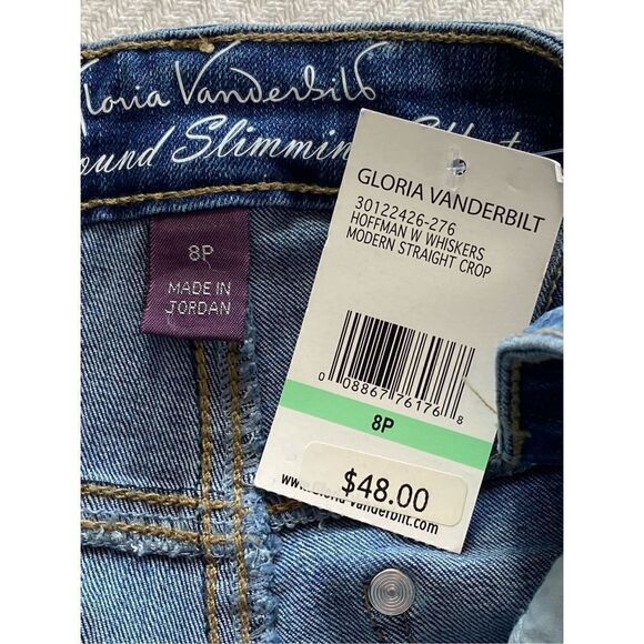 Gloria Vanderbilt 8P Modern Straight Crop Jeans - Picture 4 of 10